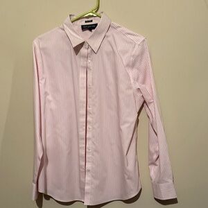 Jones New York Light Pink Striped Blouse
